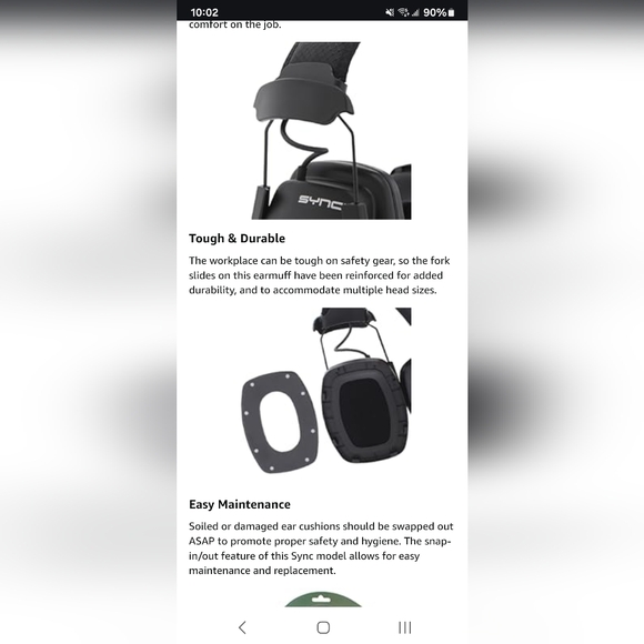 HOWARD LEIGHT Black Over-Ear Headphones - Picture 3 of 11